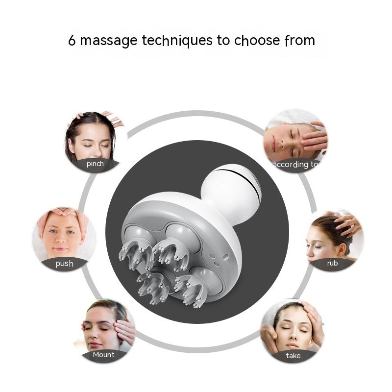 Relaxing Electric Scalp Massager – Portable & Waterproof
