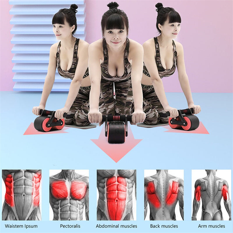 Double Wheel Ab Roller for Stronger Core and Better Fitness